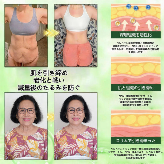 内臓脂肪対策サポート 👨⚕️👩⚕️GeeLemon®&NAD+ 8-in-1 ナノ強化フォーミュラ — 肥満、肌のたるみ、糖尿病、睡眠時無呼吸症候群、関節の悩み、その他健康上の懸念にアプローチ🛍️